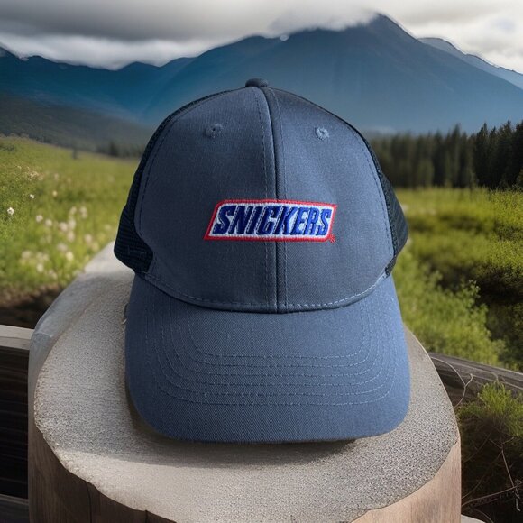 SNICKERS hat gray black‎ adjustable snapback cap Hat Men’s Adults - Picture 1 of 9